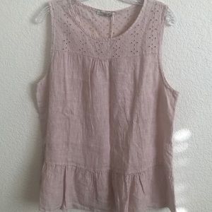 Francesca Bettini Linen Sleeveless Top